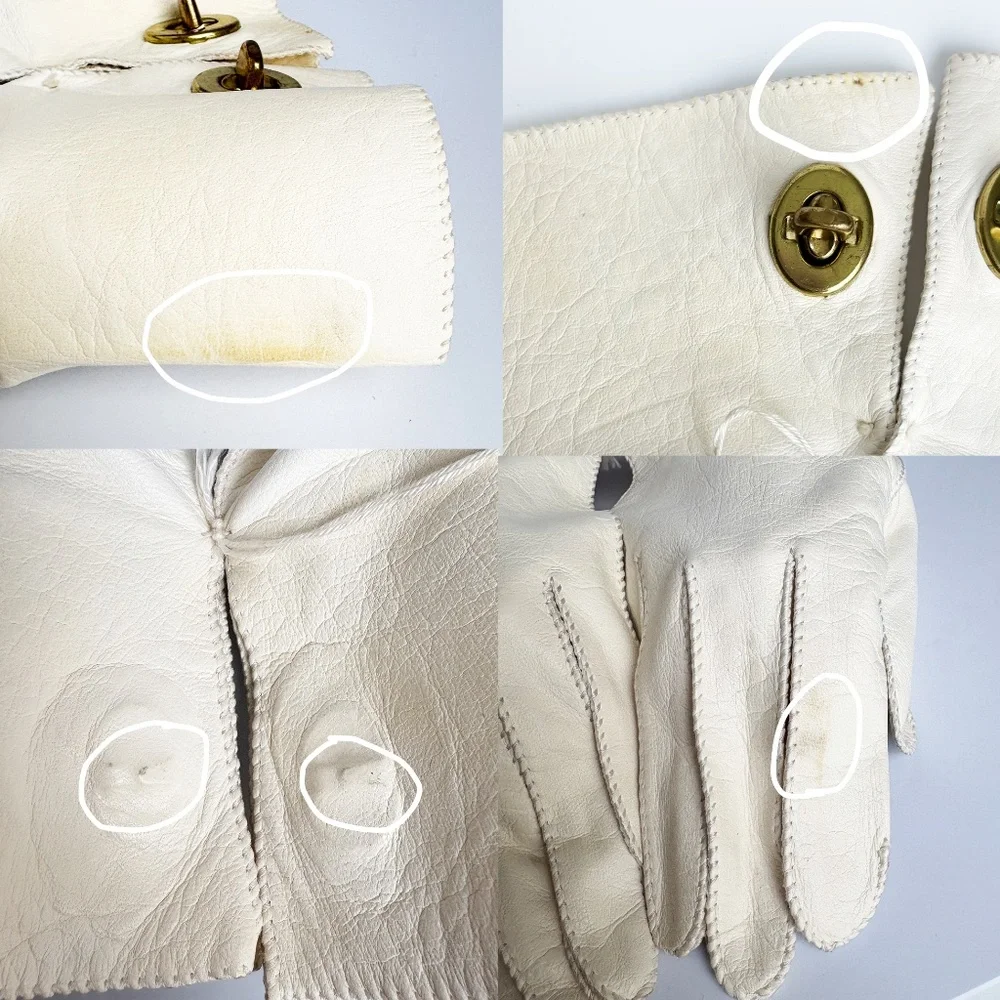 Bonnie Cashin Leather Gloves Gauntlet Style Iconic Turn Lock Vintage Crescendoe
